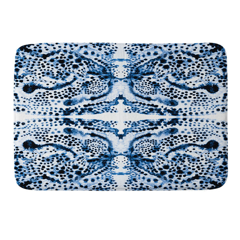 Elisabeth Fredriksson Symmetric Dream Blue Memory Foam Bath Mat