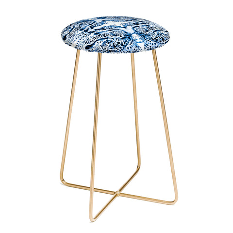 Elisabeth Fredriksson Symmetric Dream Blue Counter Stool