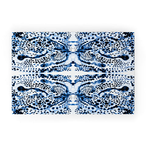 Elisabeth Fredriksson Symmetric Dream Blue Welcome Mat