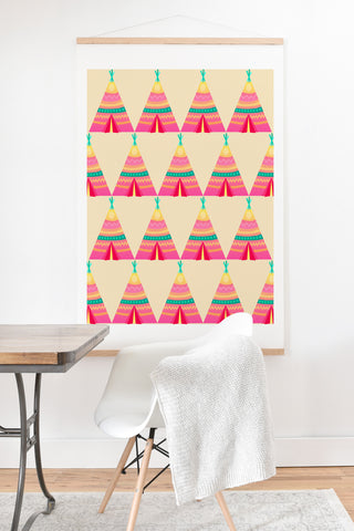 Elisabeth Fredriksson Teepees Art Print And Hanger