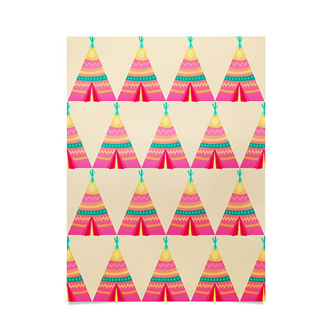 Elisabeth Fredriksson Teepees Poster