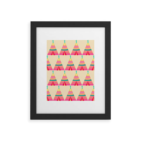 Elisabeth Fredriksson Teepees Framed Art Print