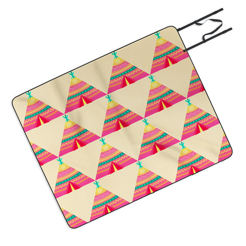 Elisabeth Fredriksson Teepees Picnic Blanket