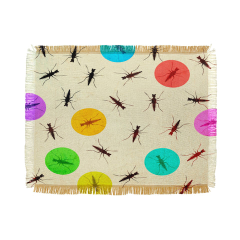 Elisabeth Fredriksson Tiny Insects Throw Blanket