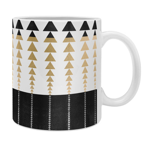 Elisabeth Fredriksson Triangles In Gold Coffee Mug