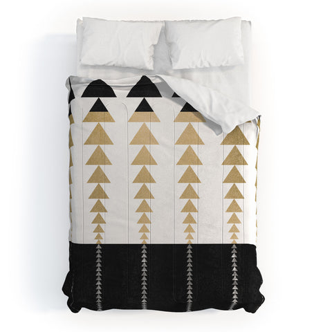 Elisabeth Fredriksson Triangles In Gold Comforter