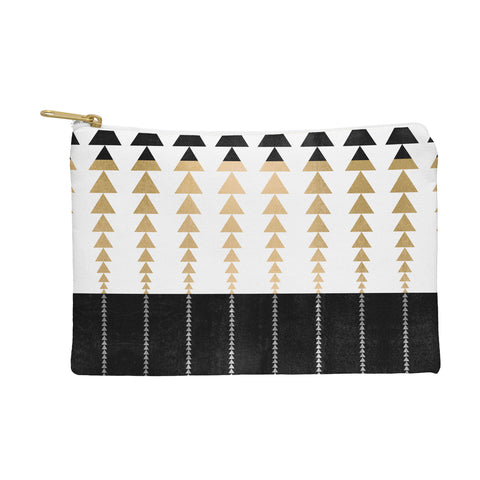 Elisabeth Fredriksson Triangles In Gold Pouch