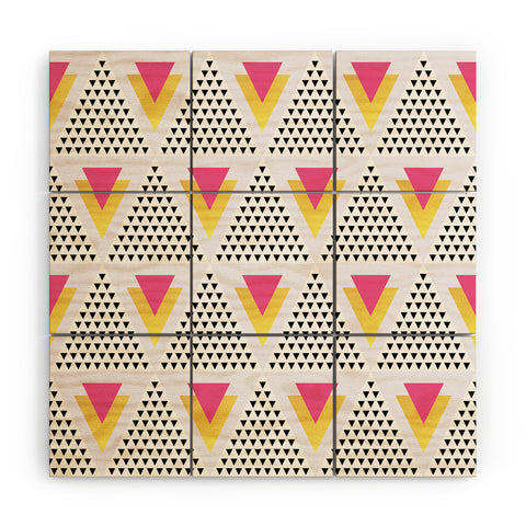 Elisabeth Fredriksson Triangles In Triangles Wood Wall Mural