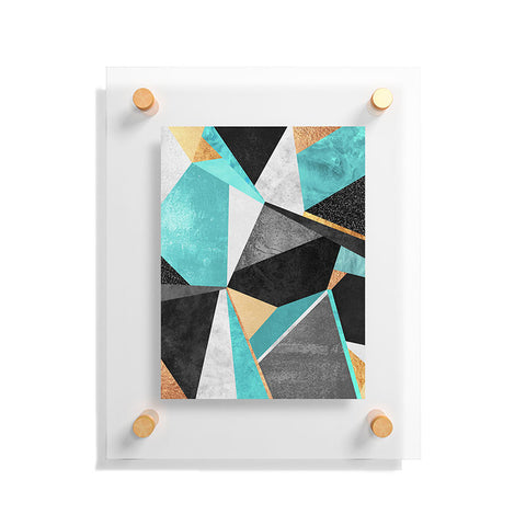 Elisabeth Fredriksson Turquoise Geometry Floating Acrylic Print