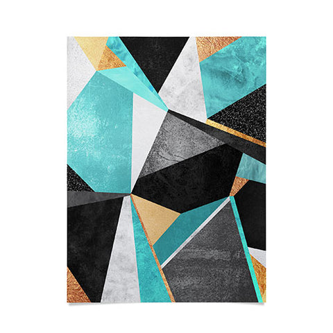 Elisabeth Fredriksson Turquoise Geometry Poster