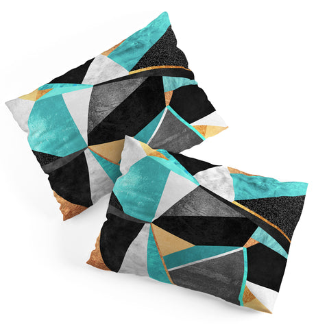 Elisabeth Fredriksson Turquoise Geometry Pillow Shams
