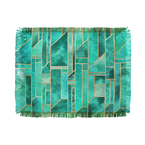 Elisabeth Fredriksson Turquoise Skies Throw Blanket