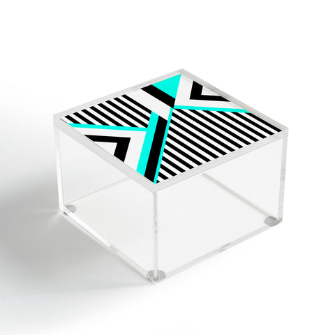 Elisabeth Fredriksson Turquoise Stripe Combination Acrylic Box