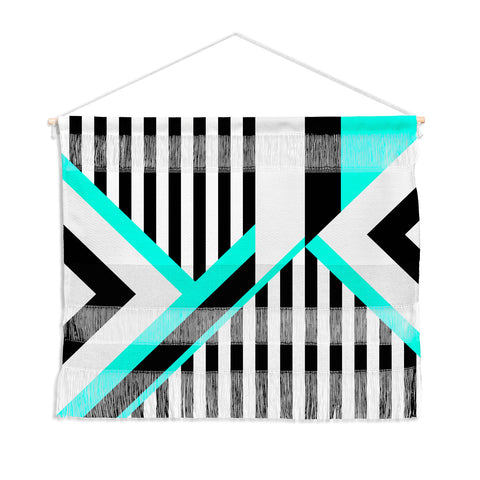 Elisabeth Fredriksson Turquoise Stripe Combination Wall Hanging Landscape