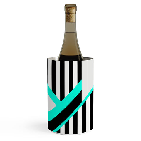 Elisabeth Fredriksson Turquoise Stripe Combination Wine Chiller