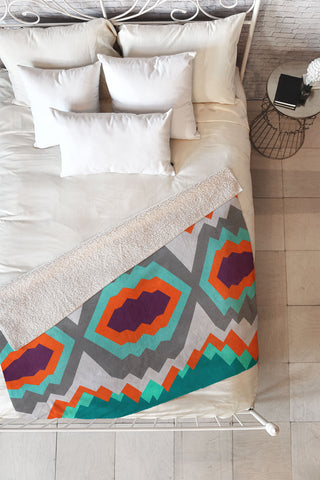Elisabeth Fredriksson Valley Pattern Fleece Throw Blanket