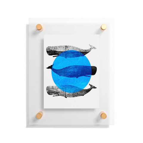 Elisabeth Fredriksson Whales Floating Acrylic Print