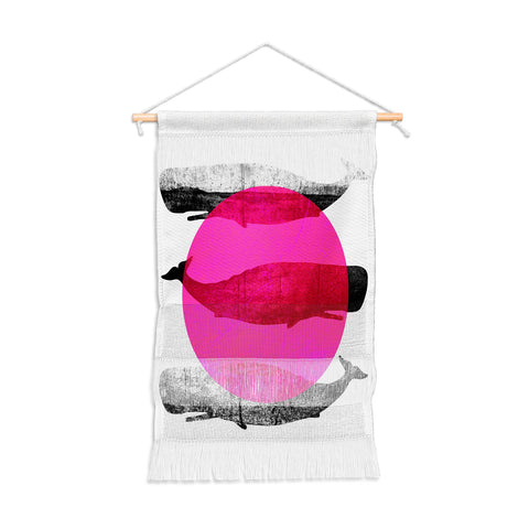 Elisabeth Fredriksson Whales Pink Wall Hanging Portrait