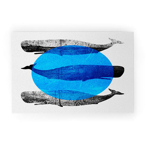 Elisabeth Fredriksson Whales Welcome Mat