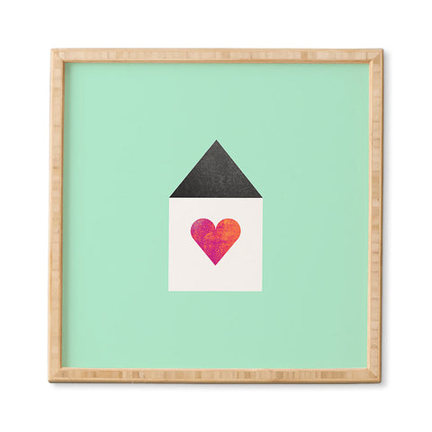 Elisabeth Fredriksson Where The Heart Is Framed Wall Art