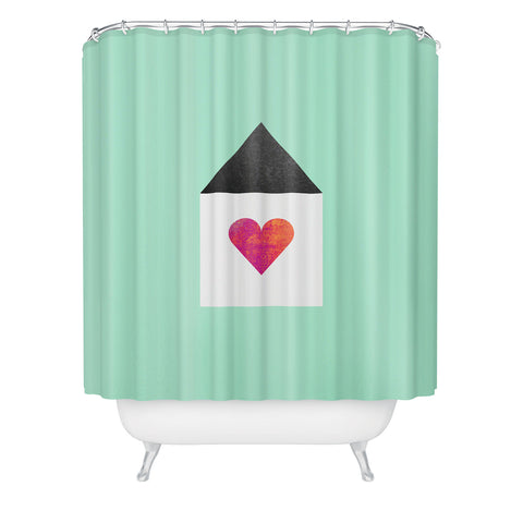Elisabeth Fredriksson Where The Heart Is Shower Curtain