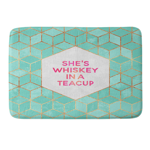 Elisabeth Fredriksson Whiskey In A Teacup Memory Foam Bath Mat