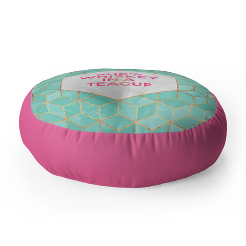 Elisabeth Fredriksson Whiskey In A Teacup Floor Pillow Round