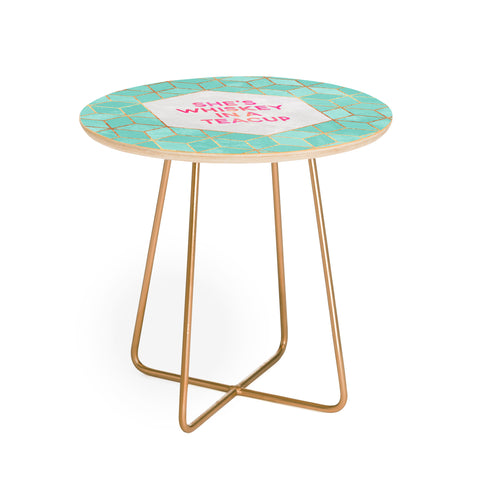 Elisabeth Fredriksson Whiskey In A Teacup Round Side Table