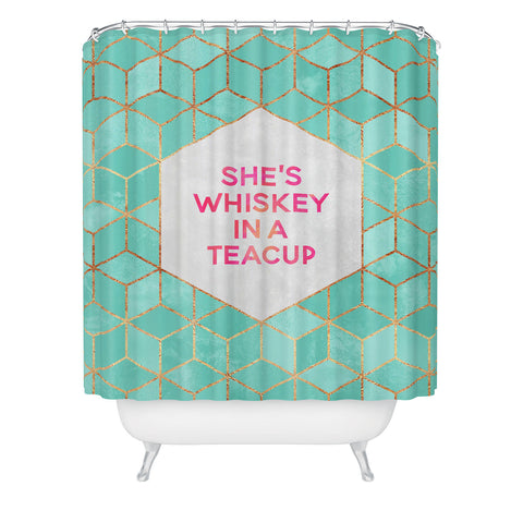 Elisabeth Fredriksson Whiskey In A Teacup Shower Curtain