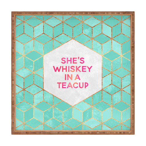 Elisabeth Fredriksson Whiskey In A Teacup Square Tray