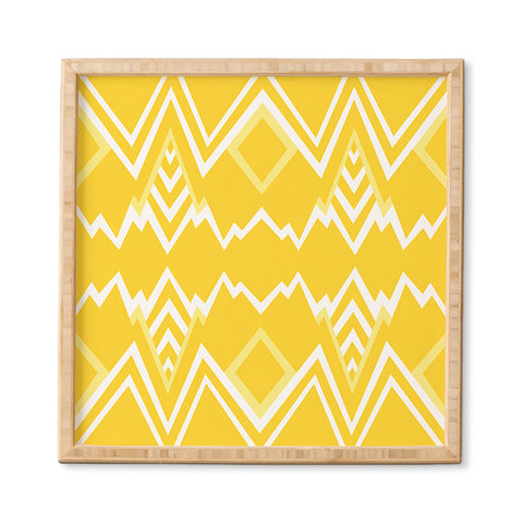 Elisabeth Fredriksson Wicked Valley Pattern Yellow Framed Wall Art