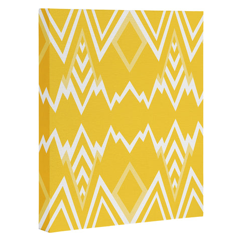 Elisabeth Fredriksson Wicked Valley Pattern Yellow Art Canvas