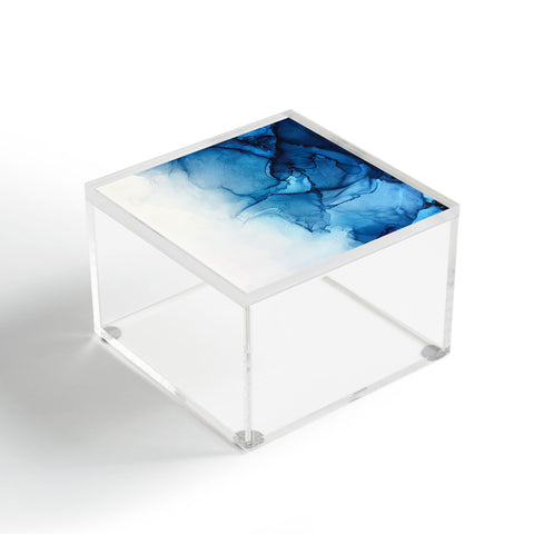 Elizabeth Karlson Blue Tides Abstract Acrylic Box