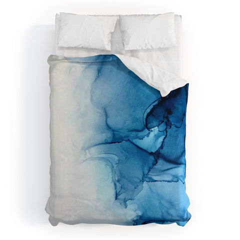 Elizabeth Karlson Blue Tides Abstract Duvet Cover