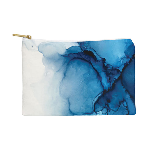 Elizabeth Karlson Blue Tides Abstract Pouch