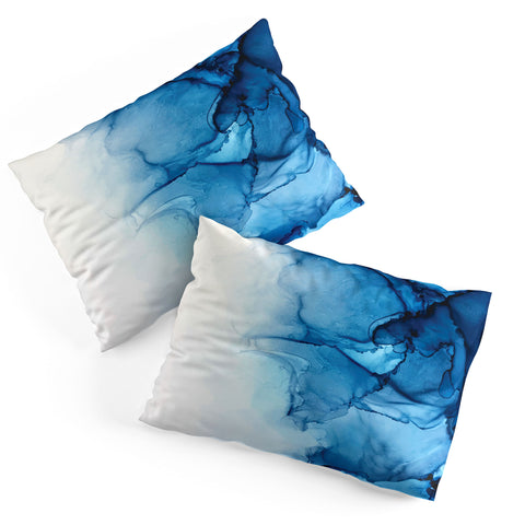 Elizabeth Karlson Blue Tides Abstract Pillow Shams