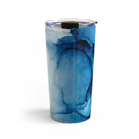 Elizabeth Karlson Blue Tides Abstract Travel Mug