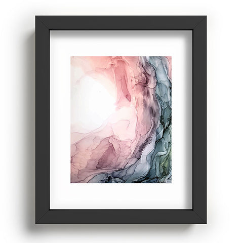 Elizabeth Karlson Blush Blue Dream Abstract Recessed Framing Rectangle