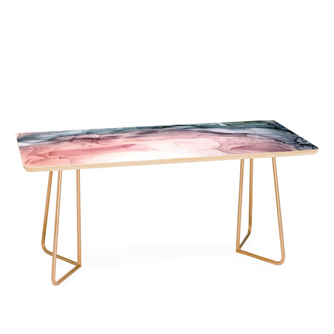 Elizabeth Karlson Blush Blue Dream Abstract Coffee Table