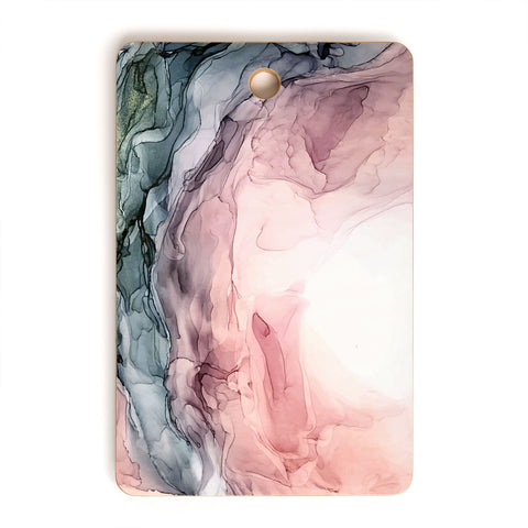 Elizabeth Karlson Blush Blue Dream Abstract Cutting Board Rectangle