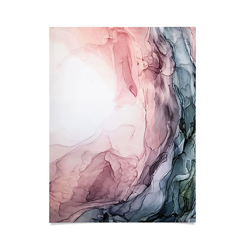 Elizabeth Karlson Blush Blue Dream Abstract Poster