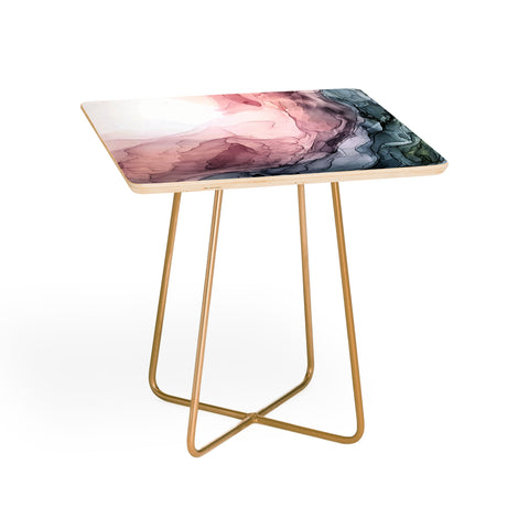 Elizabeth Karlson Blush Blue Dream Abstract Side Table