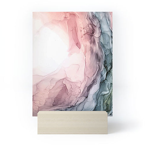 Elizabeth Karlson Blush Blue Dream Abstract Mini Art Print