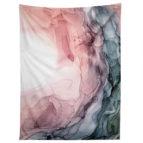 Elizabeth Karlson Blush Blue Dream Abstract Tapestry