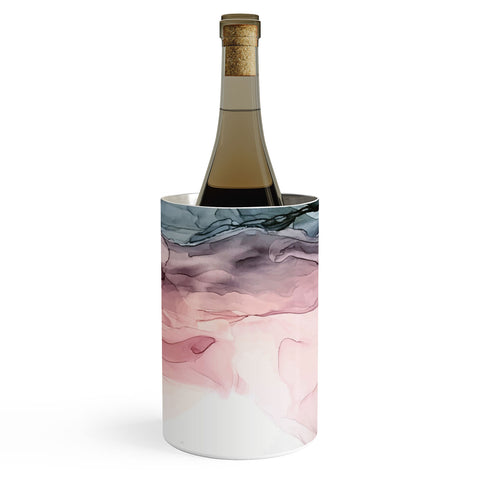 Elizabeth Karlson Blush Blue Dream Abstract Wine Chiller