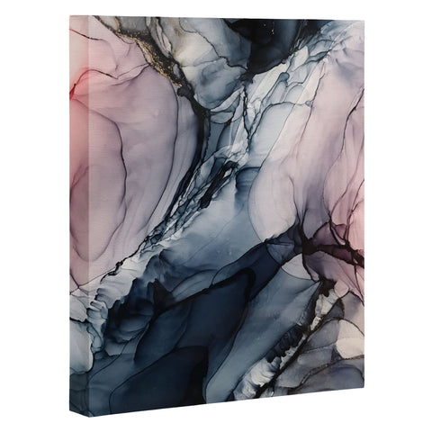 Elizabeth Karlson Blush Navy Gray Abstract Calm Art Canvas