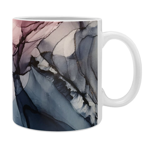Elizabeth Karlson Blush Navy Gray Abstract Calm Coffee Mug