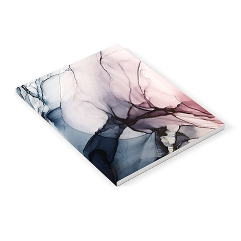Elizabeth Karlson Blush Navy Gray Abstract Calm Notebook