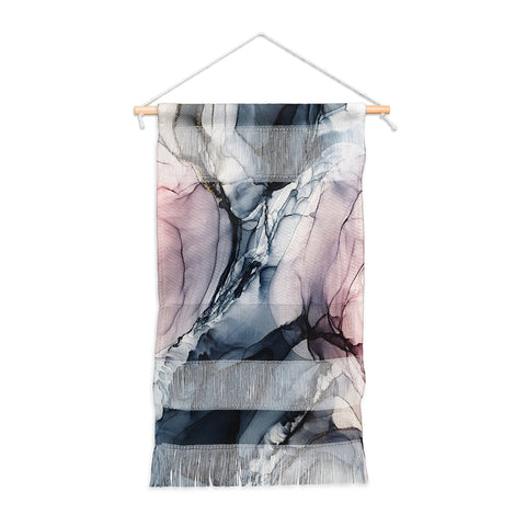 Elizabeth Karlson Blush Navy Gray Abstract Calm Wall Hanging Portrait