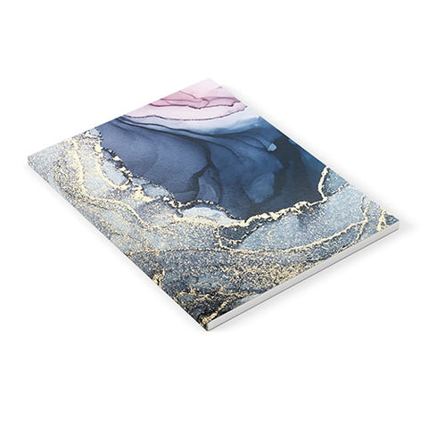 Elizabeth Karlson Blush Paynes Gray Gold Notebook